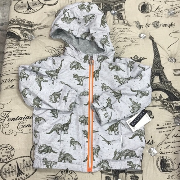 Dex Dino Revers Kids Jacket - Picture 1 of 6